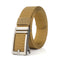 TUSHI 120cm Punch Free Black/Silver Buckle Tactical Belt Quick Release Nylon Waist Belts Casual Belt