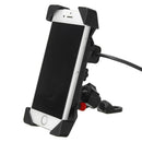 12-24V2.1A Universal Phone GPS USB Chargeable Holder For Electric Scooters Motorcycle Bike Bicycle