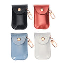 Portable Reusable Stainless Steel Reusable Foldable Drinking Straw + Keychain PU Leather Storage Case + Cleaning Brush