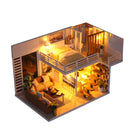 DIY Model Building Handcraft Miniature Project Wooden Dolls House LED Light House Room Kit