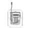 Mrosaa Hand-cranking Mini Transparent Acrylic Music Box Birthday Gift
