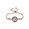 Unisex Jewelry Unique Blue Evil Eye Zircon Adjustable Charm Bracelet