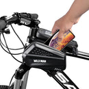 WILD MAN EVA+PU Waterproof Cycling Bag Bike Bag Bicycle Front Beam Bag