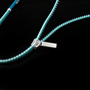 Glow In The Dark Zipper Metal Luminous Light Earphones Earbuds With Mic