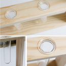 Wooden Test Tube Rack Flower Arrangement Hydroponic Plant Decorations