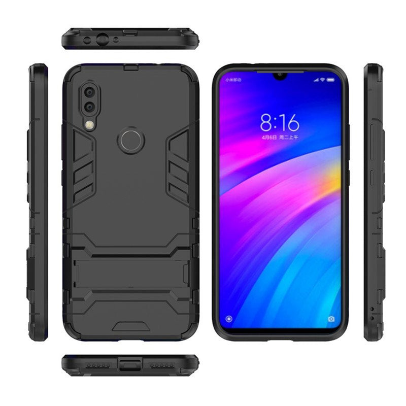 Bakeey Armor Shockproof with Desktop Stand Back Cover Protective Case for Xiaomi Redmi Note 7 / Note 7 Pro