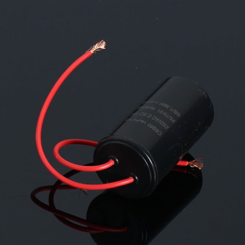 5pcs CBB60 Washing Machine Capacitor 250V AC SH PO 16 uF Start Running Capacitor