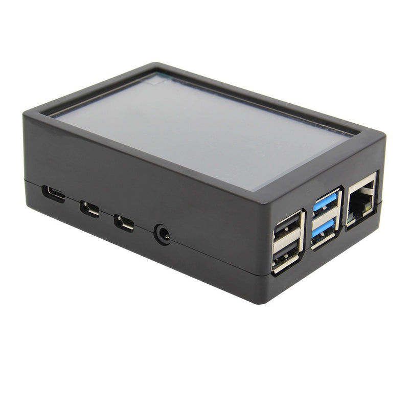 3.5 inch TFT Touch Screen with ABS Case 50FPS LCD Display 3 Aluminum Heatsink for Raspberry Pi 4B