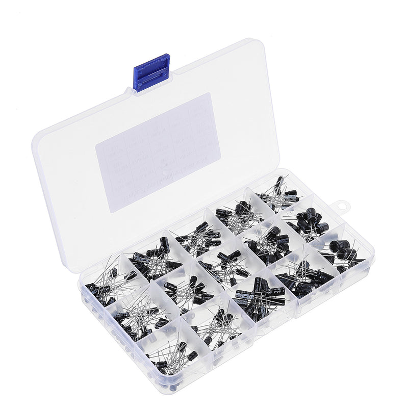 215pcs Electrolytic Capacitor Assortment Kit Set Box