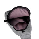 IPRee USB Charging Canvas Chest Bag Travel Business Messenger Shoulder Sling Fanny Pack Pouch