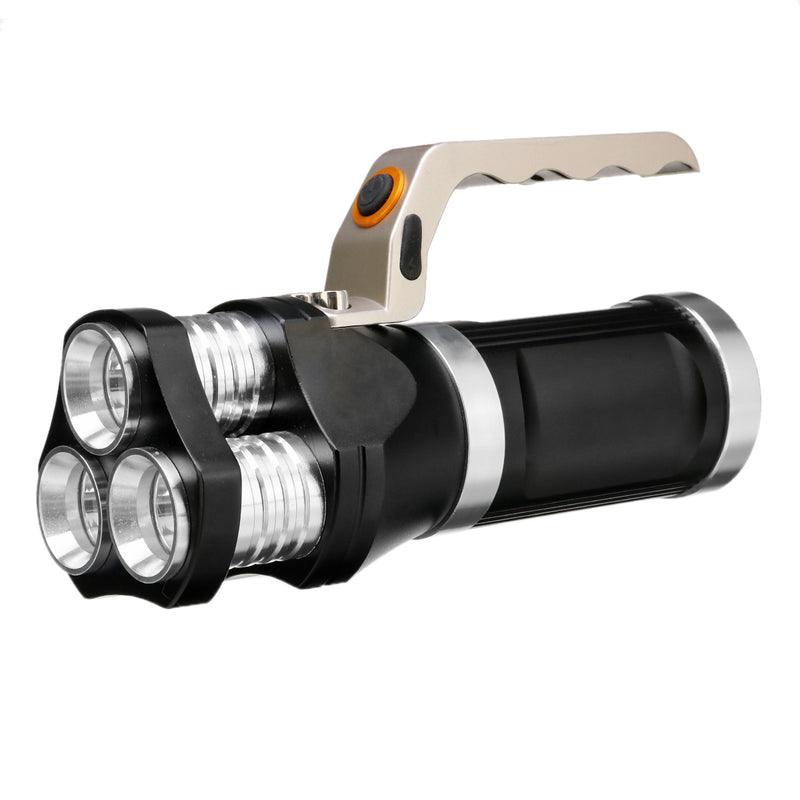 Handheld Spotlight 3000LM AC Rechargeable Flashlight 18650 Flashlight Lamp Torch Light 18650 LED Torch
