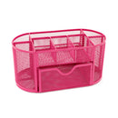 Honana HN-B26 Mesh Desk Organizer Oval Desktop Storage Box Pencil Stationary Holder
