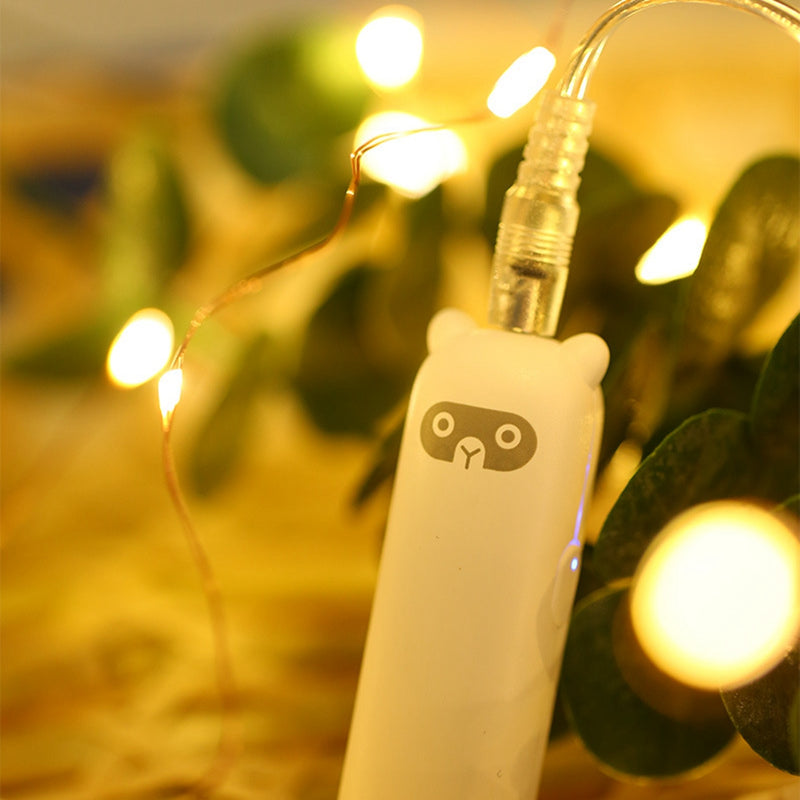 USB Rechargeable 6PCS 2M 20LEDs 8 Modes Waterproof Copper Wire String Light Kit for Christmas Holiday Decor