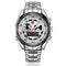 TVG 468 Men Luxury Steel Band Date Luminous Display Fashion Sport Dual Disaplay Digital Watch