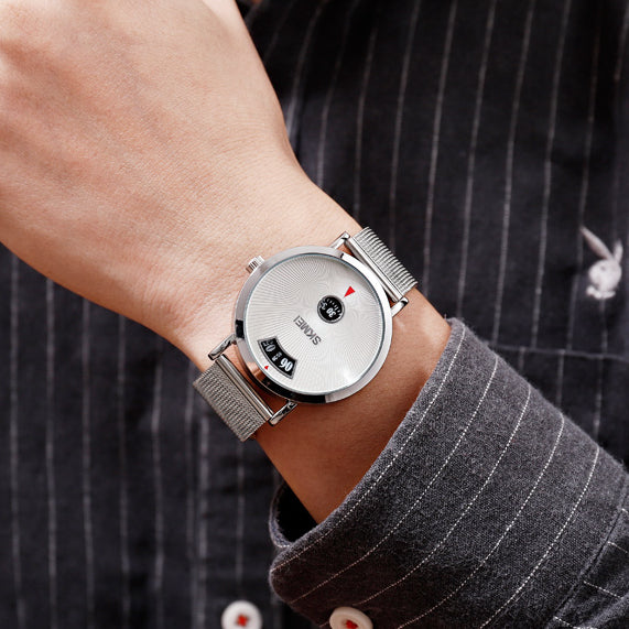 SKMEI 1489 Creative Dial Design 30M Waterproof  Business Style Men Watch Quartz Watch
