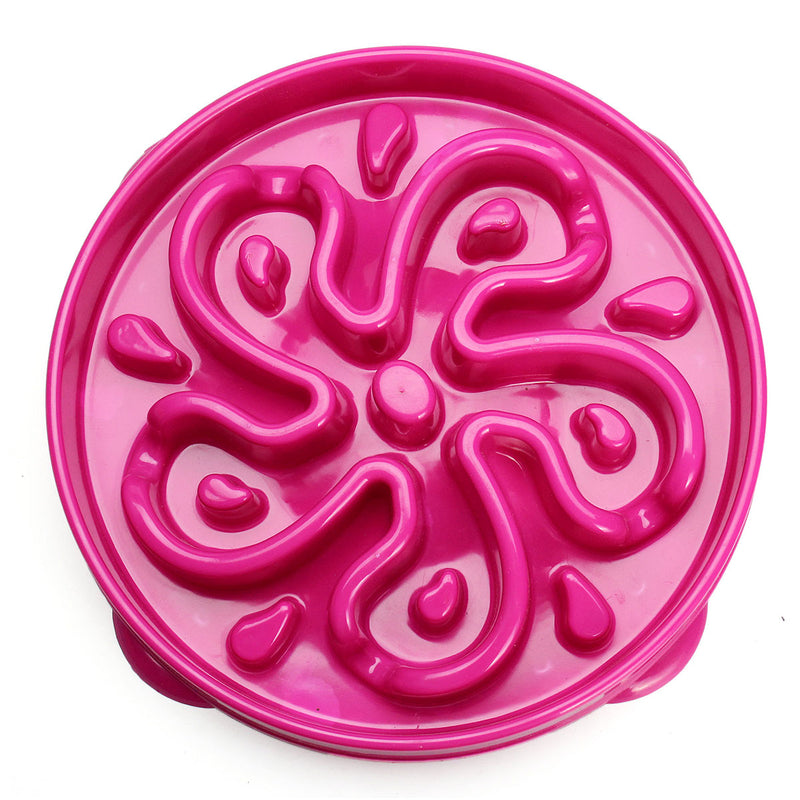 Dog Slow Food Bowl Down Eating Feeder Dish Pet Dog Cat Feeding Anti Slip Gulp