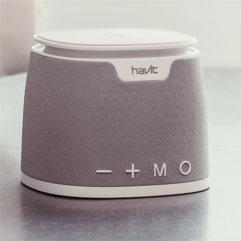 Havit M1 Wireless Qi Charging bluetooth Speaker Mini Heavy Bass Stereo TF Card Handsfree Speaker
