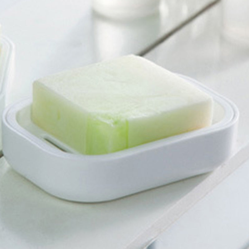 Soap Dish Box Case Holder Container Draining Home Bathroom Toilet Shower Travel