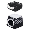 Folding Fleece Warm Puppy House Dog Cat Pet Bed Cave Sleeping Mat Pad Soft Cushion