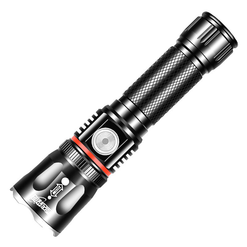 XANES T6 200W Flashlight 4 Modes USB Rechargeable Zoomable Life Waterproof COB Work Lamp Camping Hunting