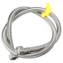 Single Cold Faucet Outlet Foot Plate 1m Flexible Hose Foot Pedal Valve Lab Home Kitchen