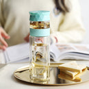 280ml Double Wall Glass Creative Water Tea Separation Bottle Cup Mug Steel Free With Filter