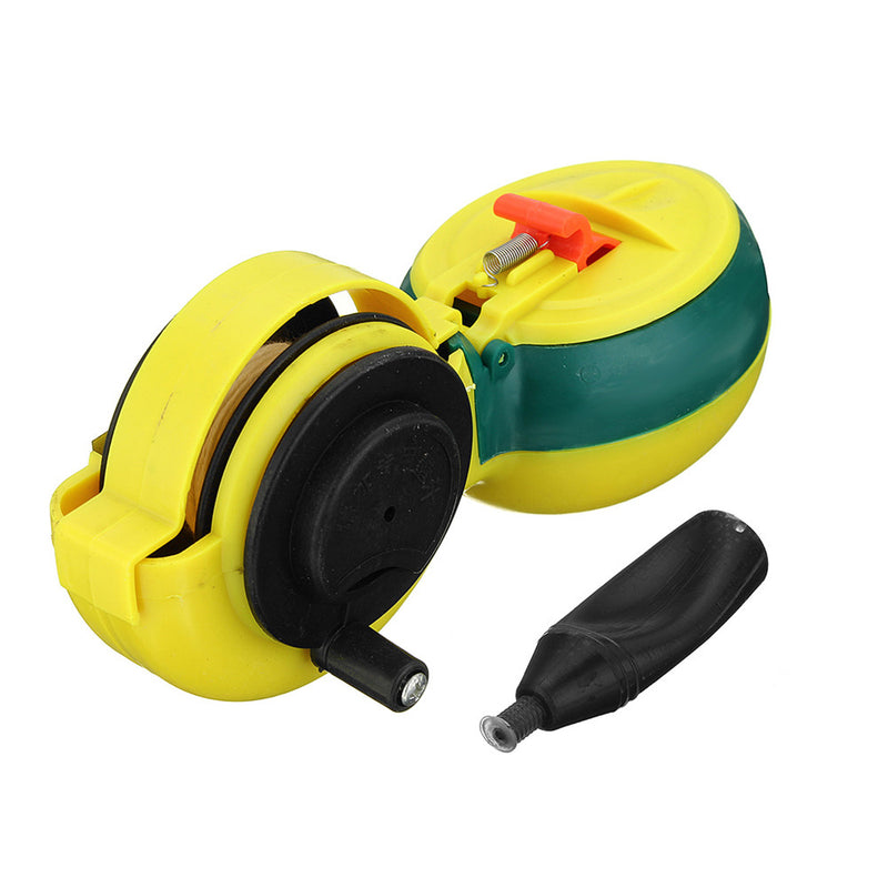 Chalk Line Woodworking Carpenter Marker Tools Manual Ink 15M Hand Reel Wire Box