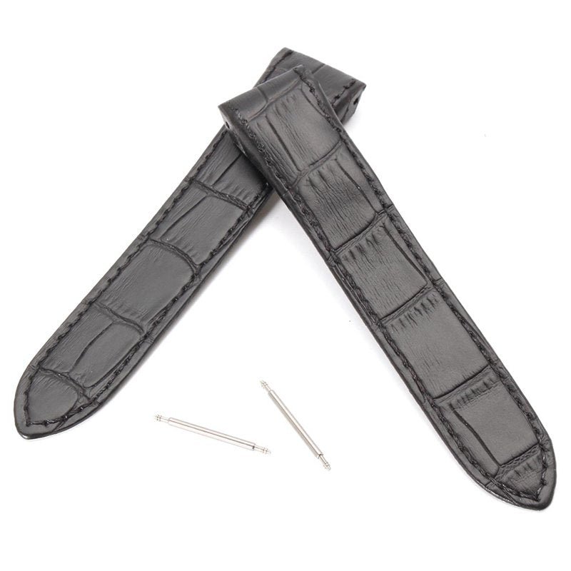 20mm Soft Leather Watch Band Strap With Buckle Pin For CAR TIER SANTOS 100