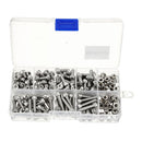 Suleve M4SH1 M4 Stainless Steel Hex Socket Cap Head Screws Bolts Nuts Assortment Kit 250Pcs