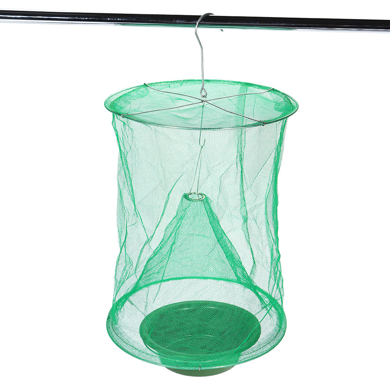 Fly Trap Insect Trap Net Gardening Hanging Folding Reusable Drosophila Insect Hog Catcher Killer