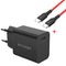 BlitzWolf BW-S12 27W QC4+ QC4.0 QC3.0 PD Type-C Port Charger + BW-TC17 3A USB PD Type-C to Type-C Charging Data Cable