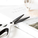FIZZ JD8240 Scissors Stationery Creative Hand-made Large Scissors Coated Fluorine Anti-stick Non-adhesive Paper-cut Scissors