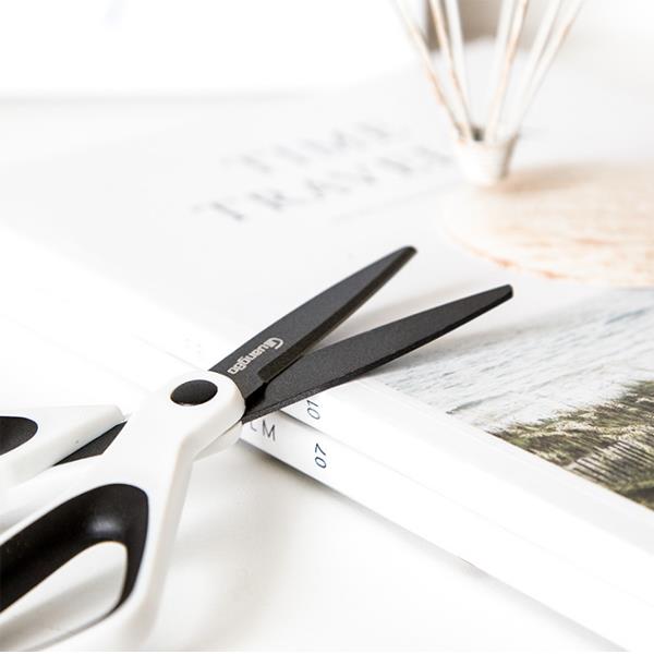 FIZZ JD8240 Scissors Stationery Creative Hand-made Large Scissors Coated Fluorine Anti-stick Non-adhesive Paper-cut Scissors