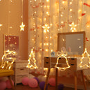 AC110V AC220V 3M Christmas Curtain Window Warm White LED String Light Fairy Party Wedding Outdoor Garden Lamp