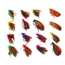 ZANLURE 32pcs Mixed Trout Flies Lure Fly Fishing Tackle with Box