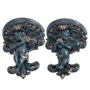 Retro Wall Hanging Flower Pot Angel Plaster Corbel Shelf Art Rococo Shelf Storage Decorations