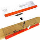 Shelf Pin Drilling Jig with 1/4 Inch Self Centering Bit 11 Holes 19 Inch Long Tools Woodworking Drillring Guide