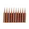 10Pcs Pure Copper Iron Tips 900M-T-I Soldering Tips for Soldering Rework Soldering Iron Station