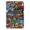 Tri-Fold Pringting Tablet Cover fr Samsung Galaxy Tab S5E SM-T720 SM-T725 Tablet - Doodle