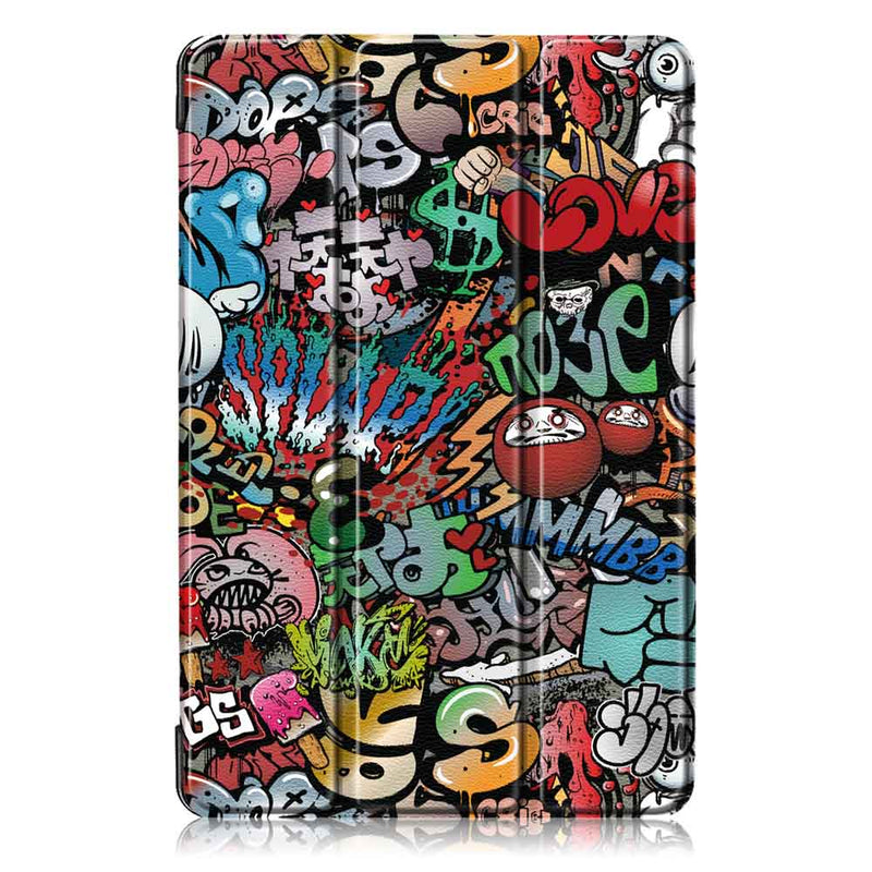 Tri-Fold Pringting Tablet Cover fr Samsung Galaxy Tab S5E SM-T720 SM-T725 Tablet - Doodle