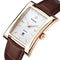 WWOOR 8017 Rectangle Dial Unique Design Men Wrist Watch Business Style Quartz Watches