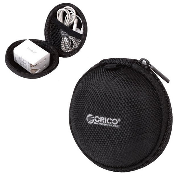 Orico Mini Portable Hard Case Headphone USB Cable U Flash Disk Storage Bag Collection Box