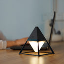 GX.Diffuser LED Night Light USB Interface Charging Wall Lamp Art Pyramid Shape