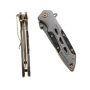 LAOTIE CM84 198mm Titanium Plating EDC Folding Blade Outdoor Emergency Survival Tools Kit Cutter