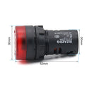 10Pcs ED16-22SM Intermittent Sound Flash Sound Light Buzzer Alarm System 22mm 12V 24V 220V