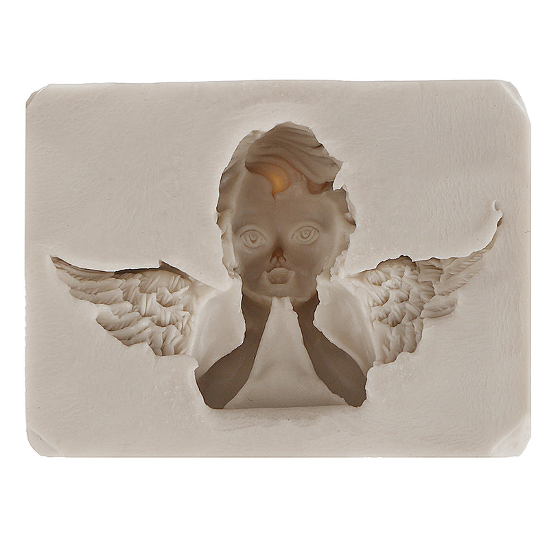 3 Colors 4-Angels Silicone Mold Chocolate Candy Fondant Square Round Rectangle Baking Tools