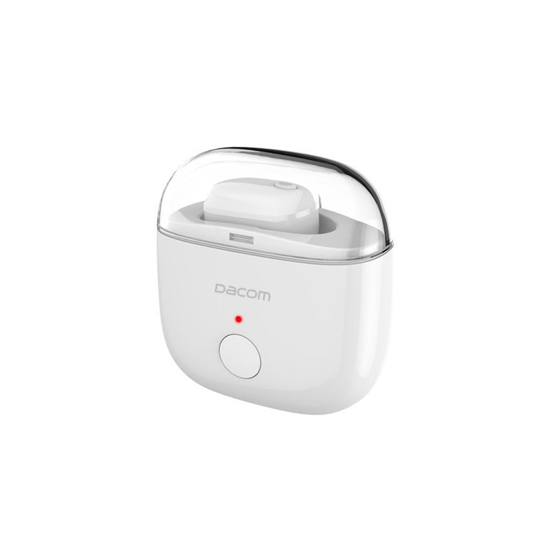 DACOM K6P Wireless bluetooth Earphone Mini Invisible Single Headphone with Charging Box with HD Mic