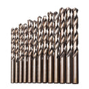 Drillpro M42 HSS Twist Drill Bit Set 3 Edge Head 8% High Cobalt Drill Bit for Stainless Steel Wood Metal Drilling