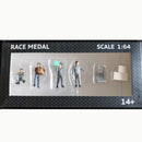 RM 1:64 Scale Figures Diorama To Move The Box Freight Courier Stevedore Model