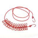 IPRee Outdooors PorTable Clothes Line Stretch Windproof Camping Rope With 12 Clips